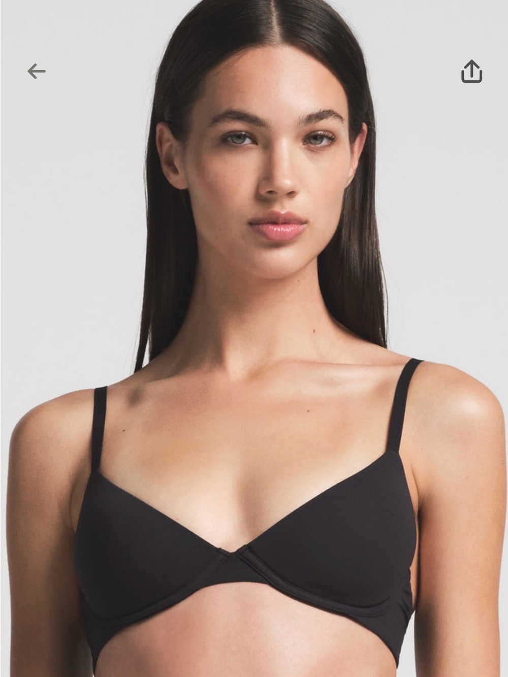 SKIMS - Fits Everybody - Plunge Bra - Size 38D - Black